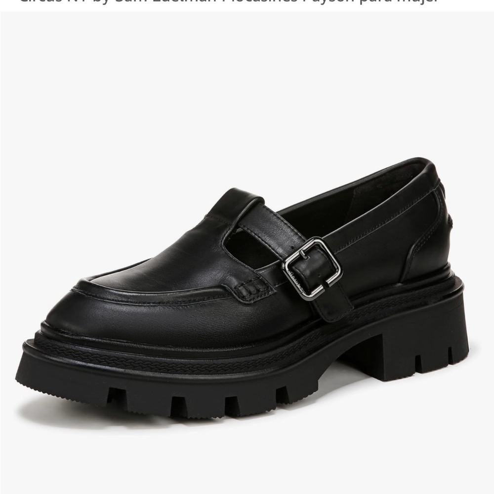 Sam Edelman Black Moccasins with Chunky Sole